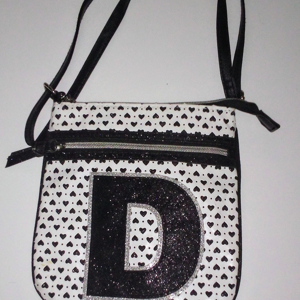 Stylish Black and White Crossbody Bag